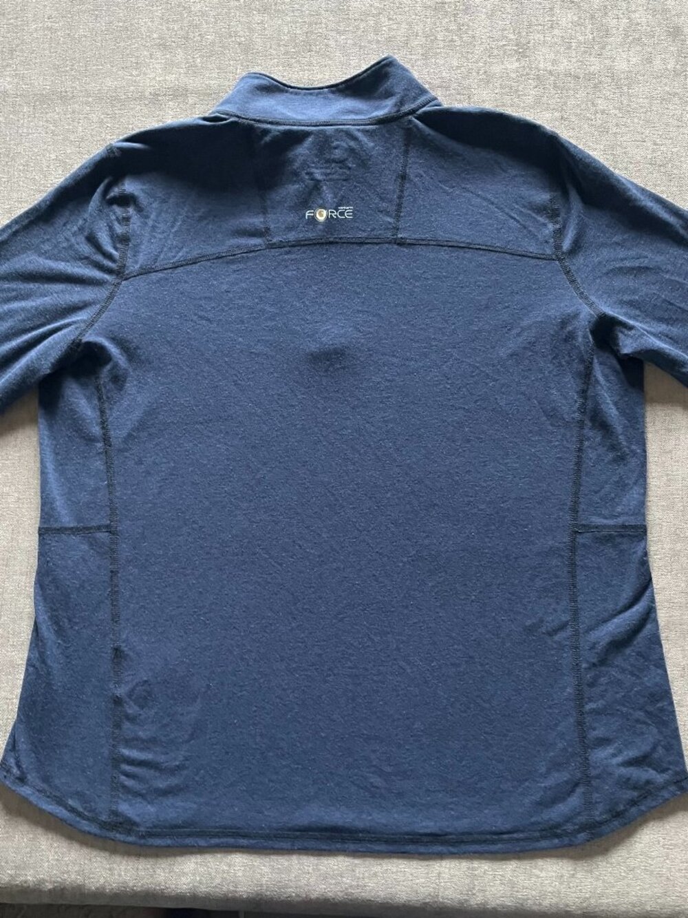 Carhartt  1/4 Zip Slightly Fitted Pullover Men XL Blue Relaxed Force Lightweight - Picture 3 of 10